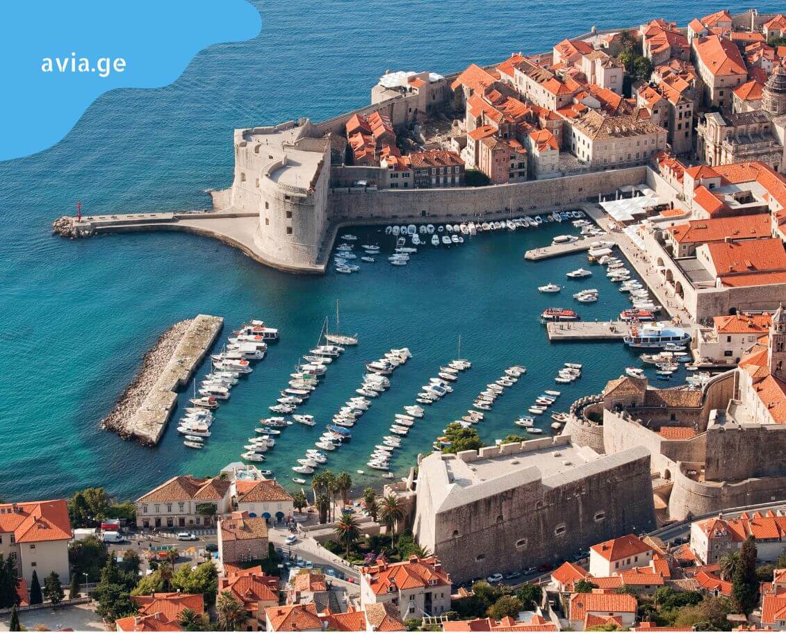 tbilisi dubrovnikis aviabiletebi