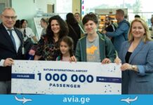 ბათუმის აეროპორტი მემილიონე მგზავრს მოემსახურა