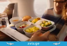 კვება ფრენის დროს სხვადასხხვა ევროპულ ავიახაზზე