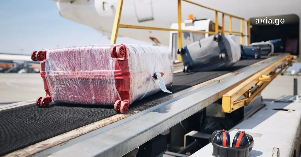 Airport luggage conveyor