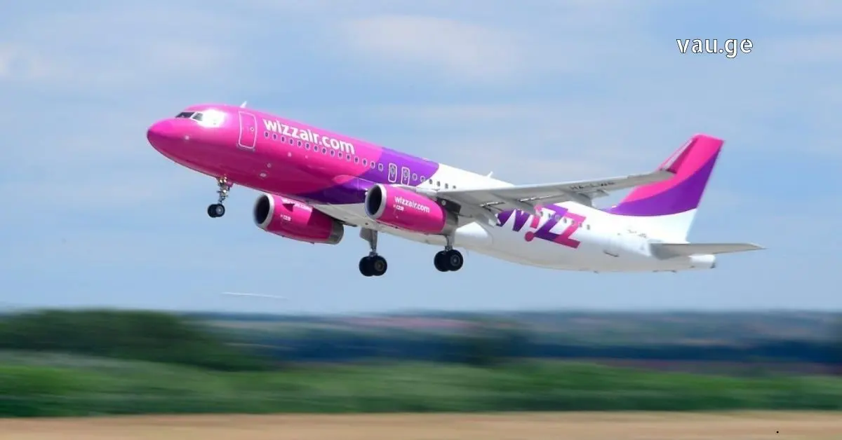 Wizz Air airplane taking off