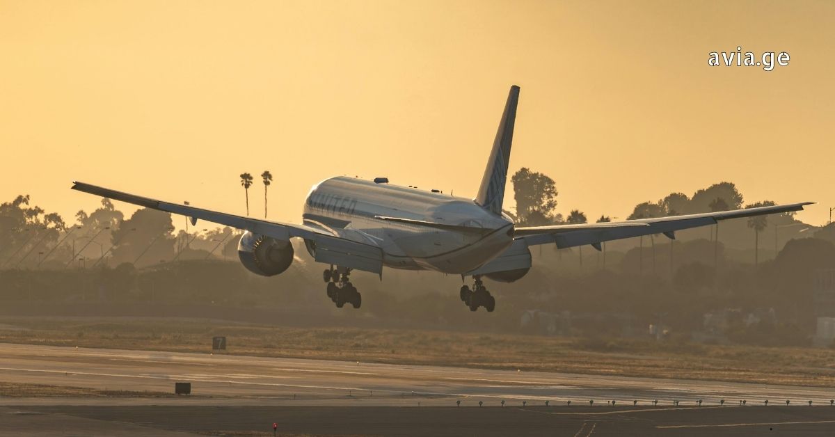 A large passenger airplane