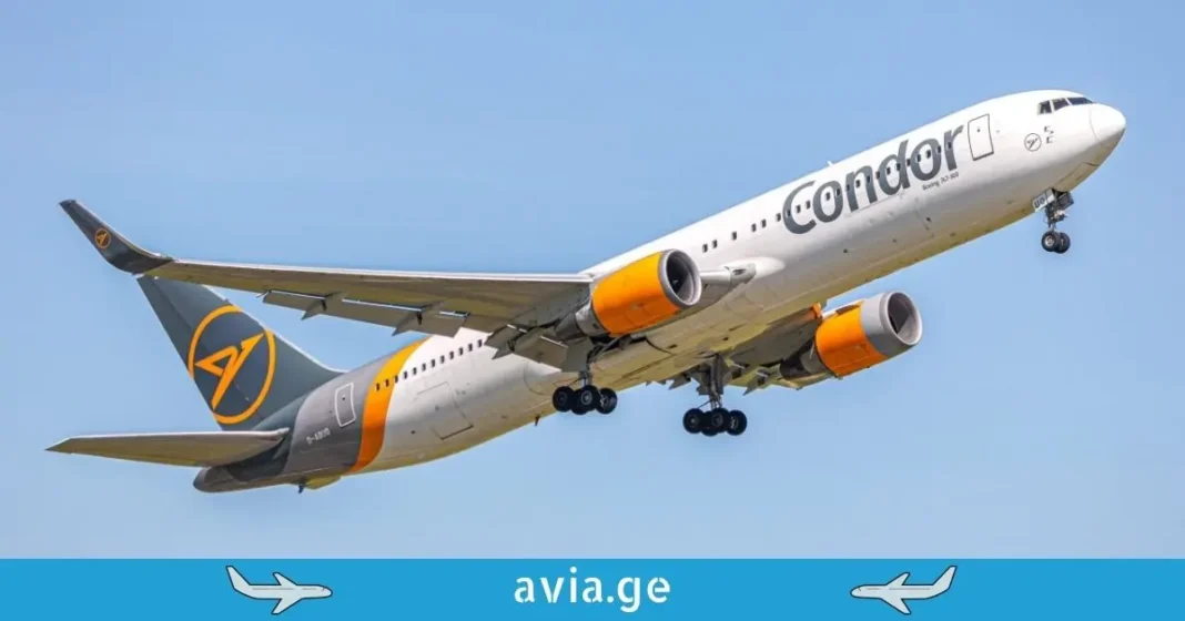 Condor-is tvitmfrinavi კონდორის თვითმფრინავი ცაში