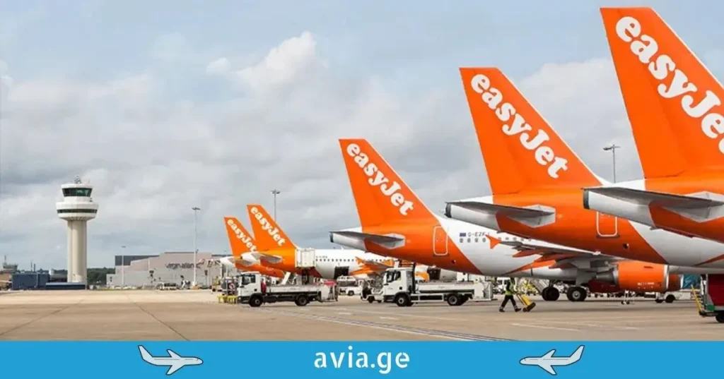 იზიჯეტის ხომალდები აეროპორტში