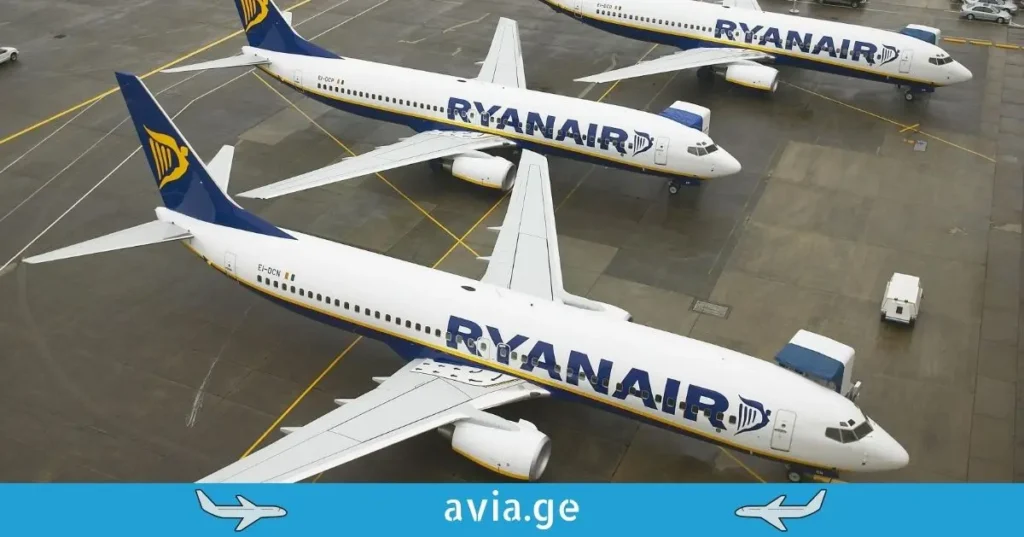 რაიანეირის თვითმფრინავები აეროპორტში