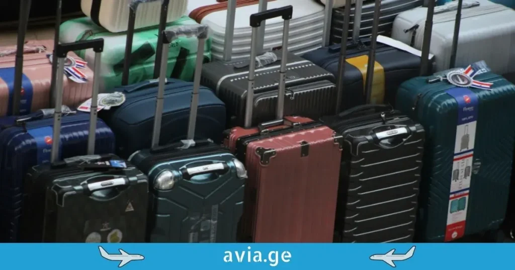 მრავალფეროვანი სამგზავრო ჩემოდნები