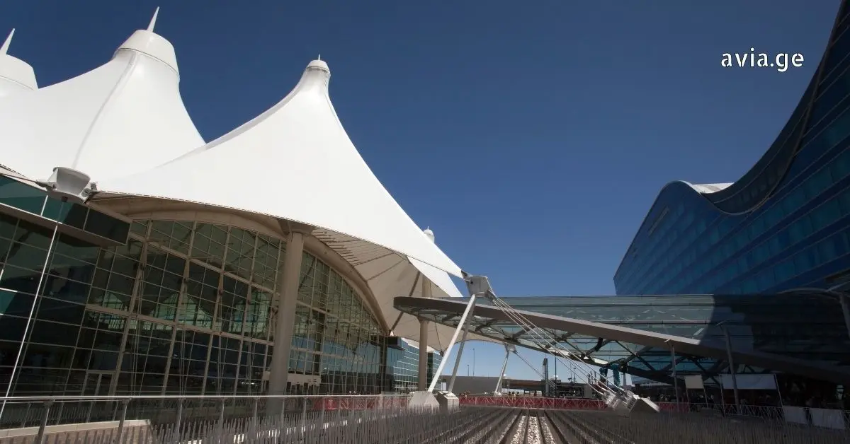 დენვერის აეროპორტის ხედი