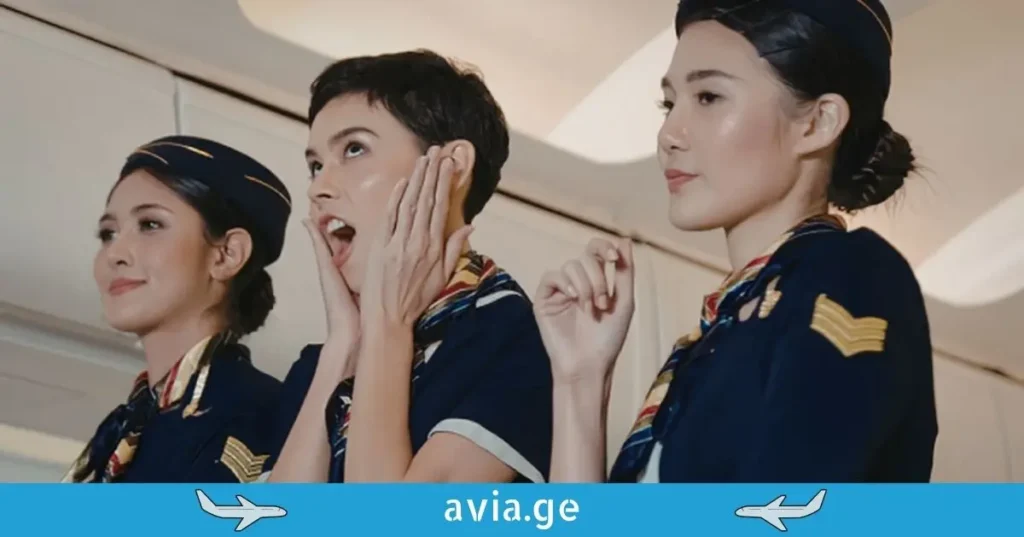 სამი ბორტგამცილებელი ქალი